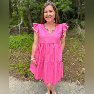 Super fun flirty pink dress!